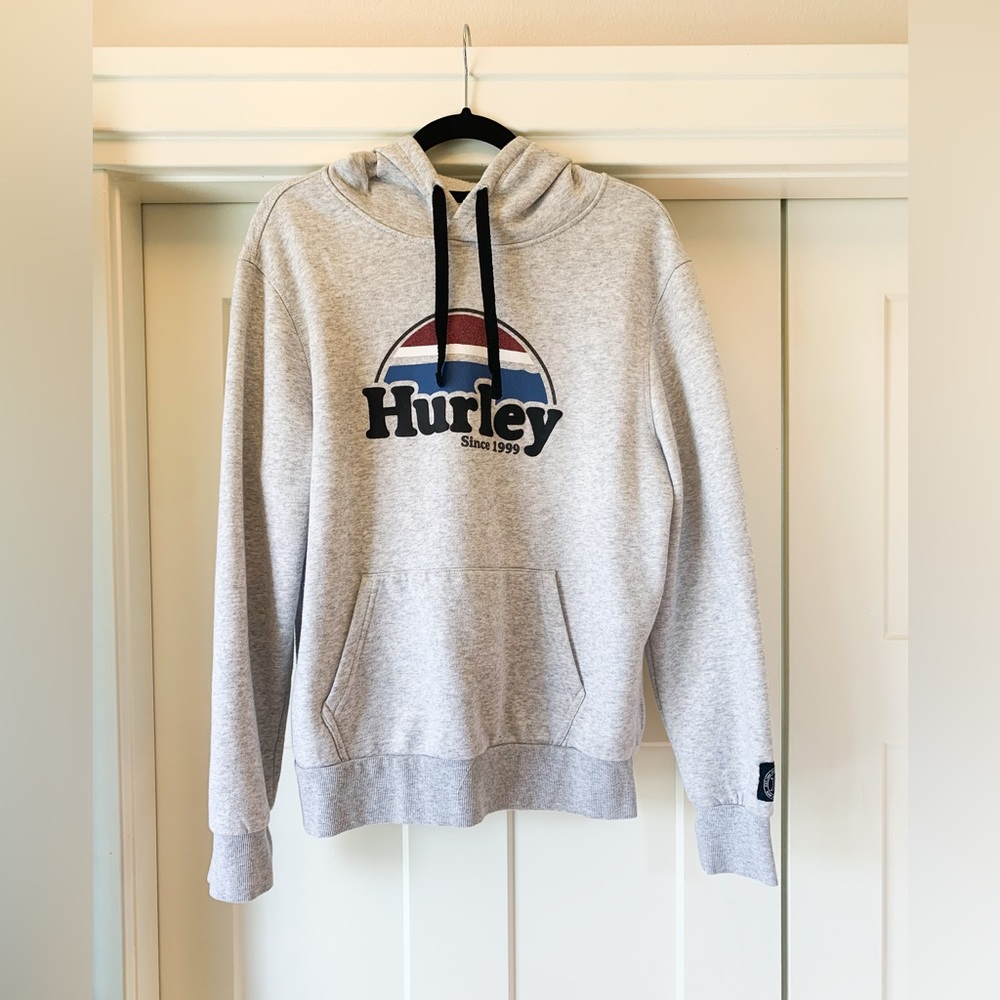 Red and blue Hurley sweatshirt